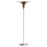 Jazz Champagne Floor Lamp: Dark Oak + Brushed Steel