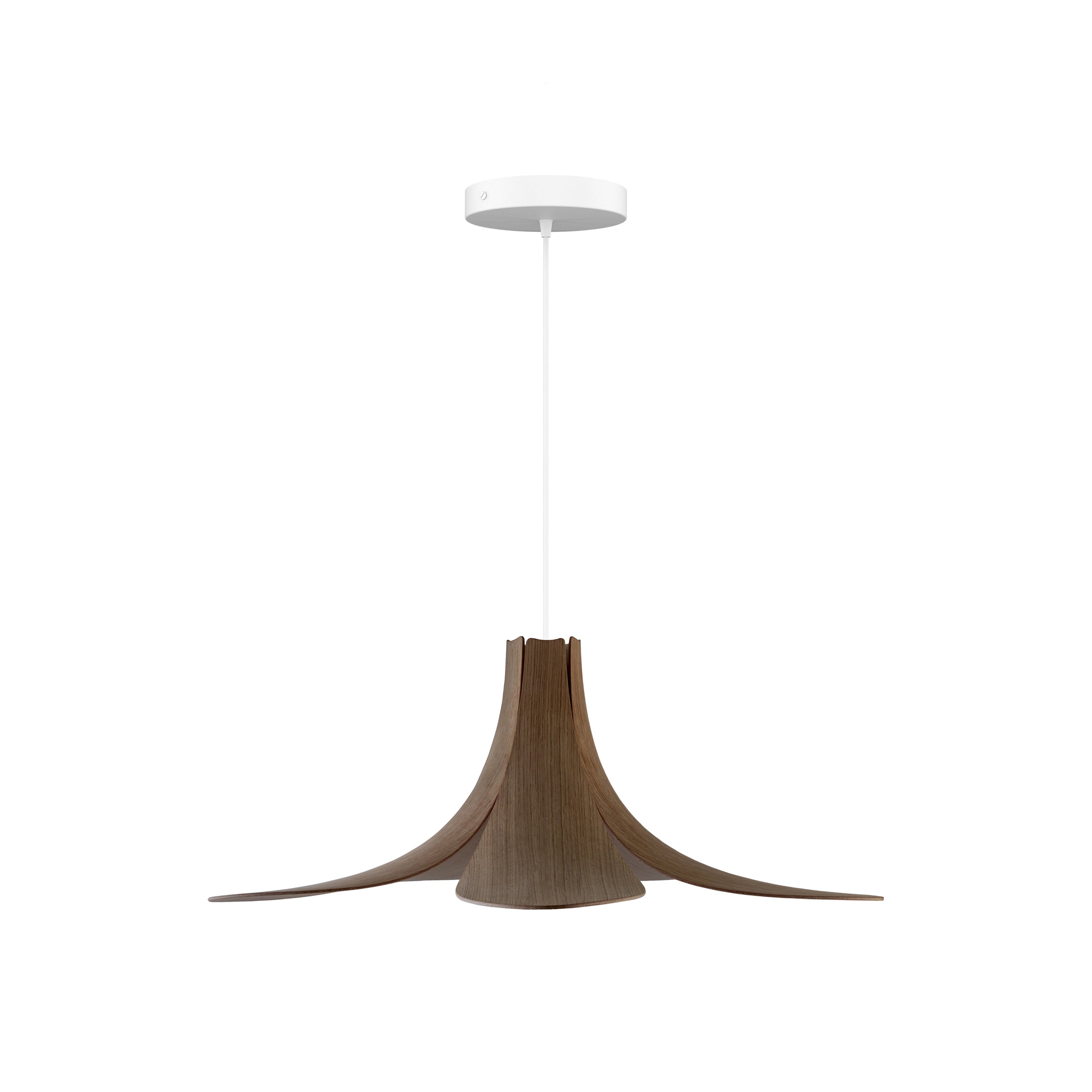 Jazz Pendant: Dark Oak + White + Canopy