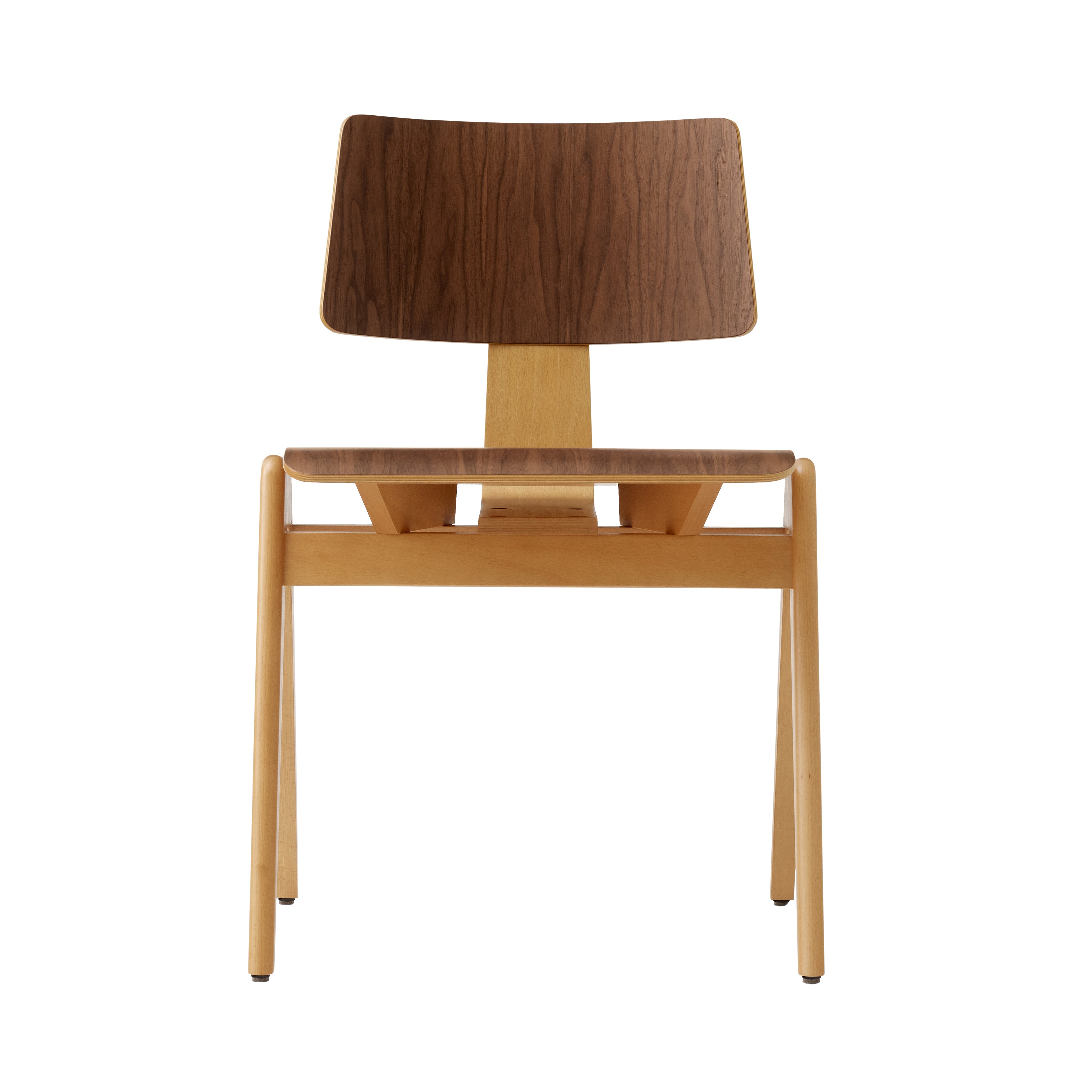 Daystak Stacking Chair RD1: Set of 2 + Walnut + Beech