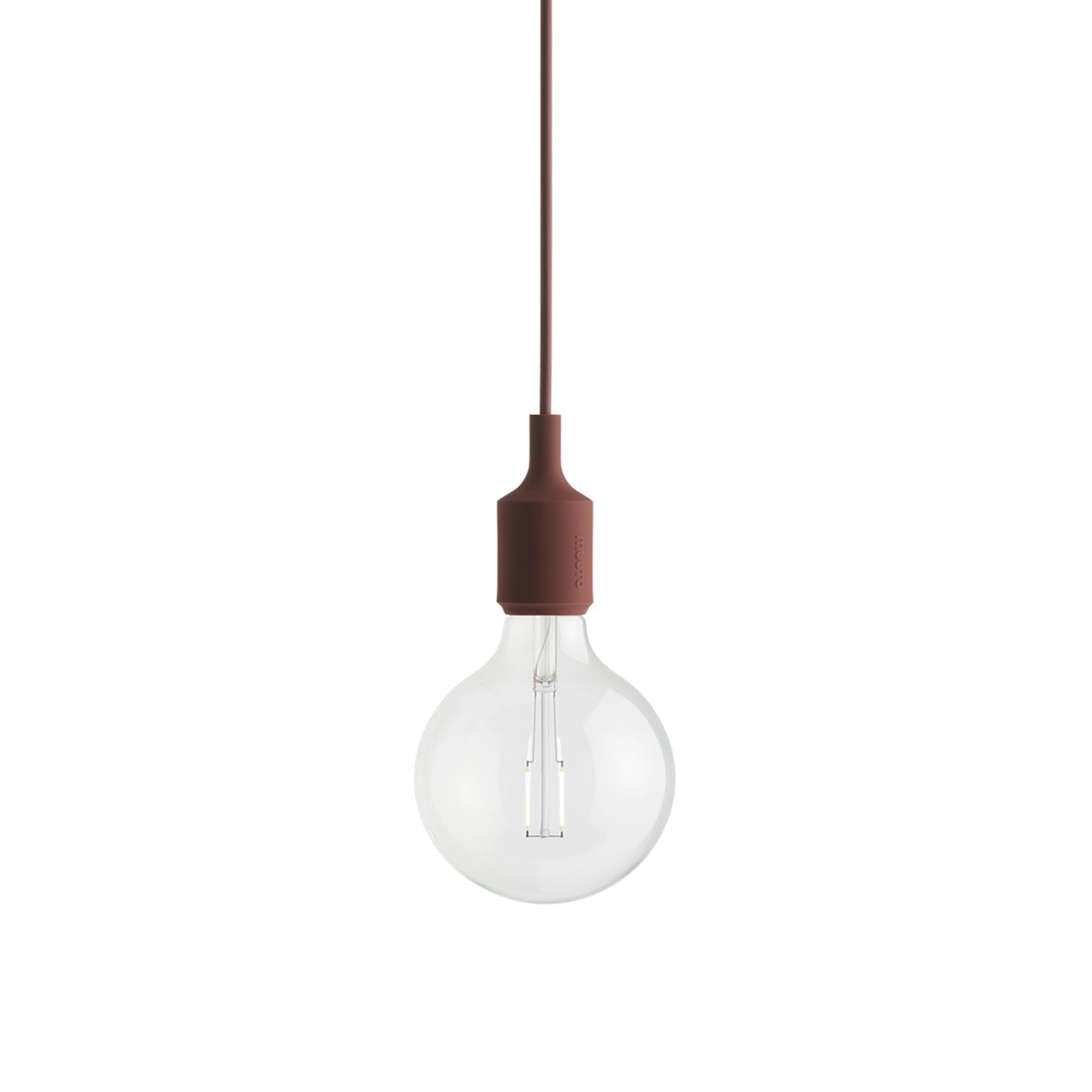 E27 Pendant Lamp: Deep Red