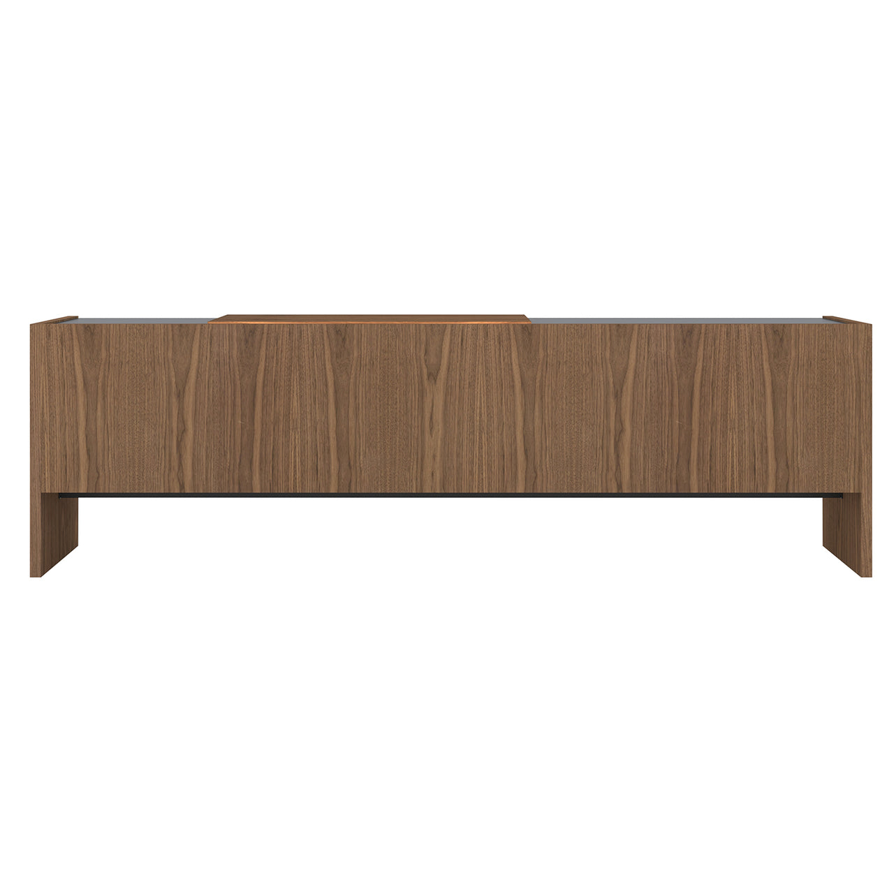 Toscana Lucca Sideboard: Walnut Stained Walnut + Grayish Blue