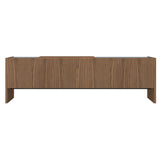 Toscana Lucca Sideboard: Walnut Stained Walnut + Grayish Blue