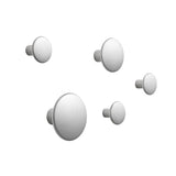 Dots Metal Coat Hooks: Set of 5 + Aluminum