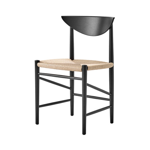 Drawn Chair HM3: Black Lacquered Oak