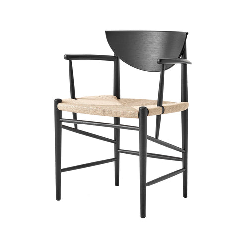 Drawn Armchair: HM4 + Black Lacquered Oak