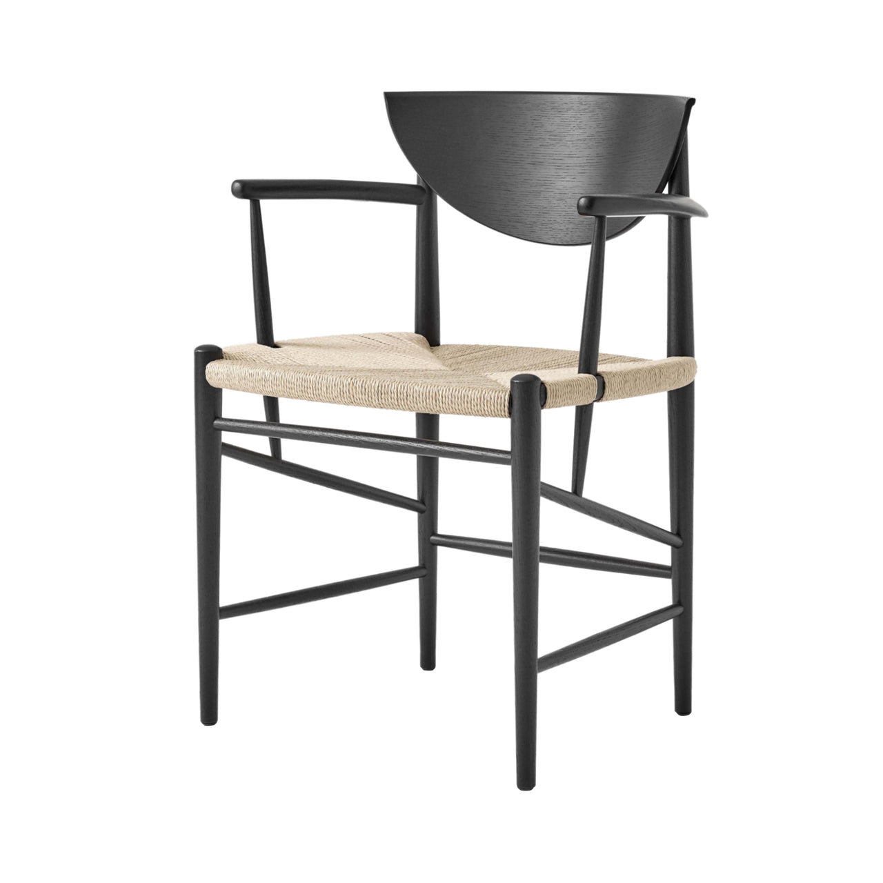 Drawn Armchair HM4: Black Oak