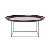 Duke Coffee Table: Large + Lacquared Maroon