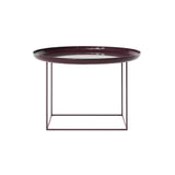 Duke Coffee Table: Medium + Lacquared Maroon