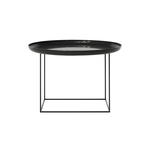 Duke Coffee Table: Medium + Lacquared Obsidian Black