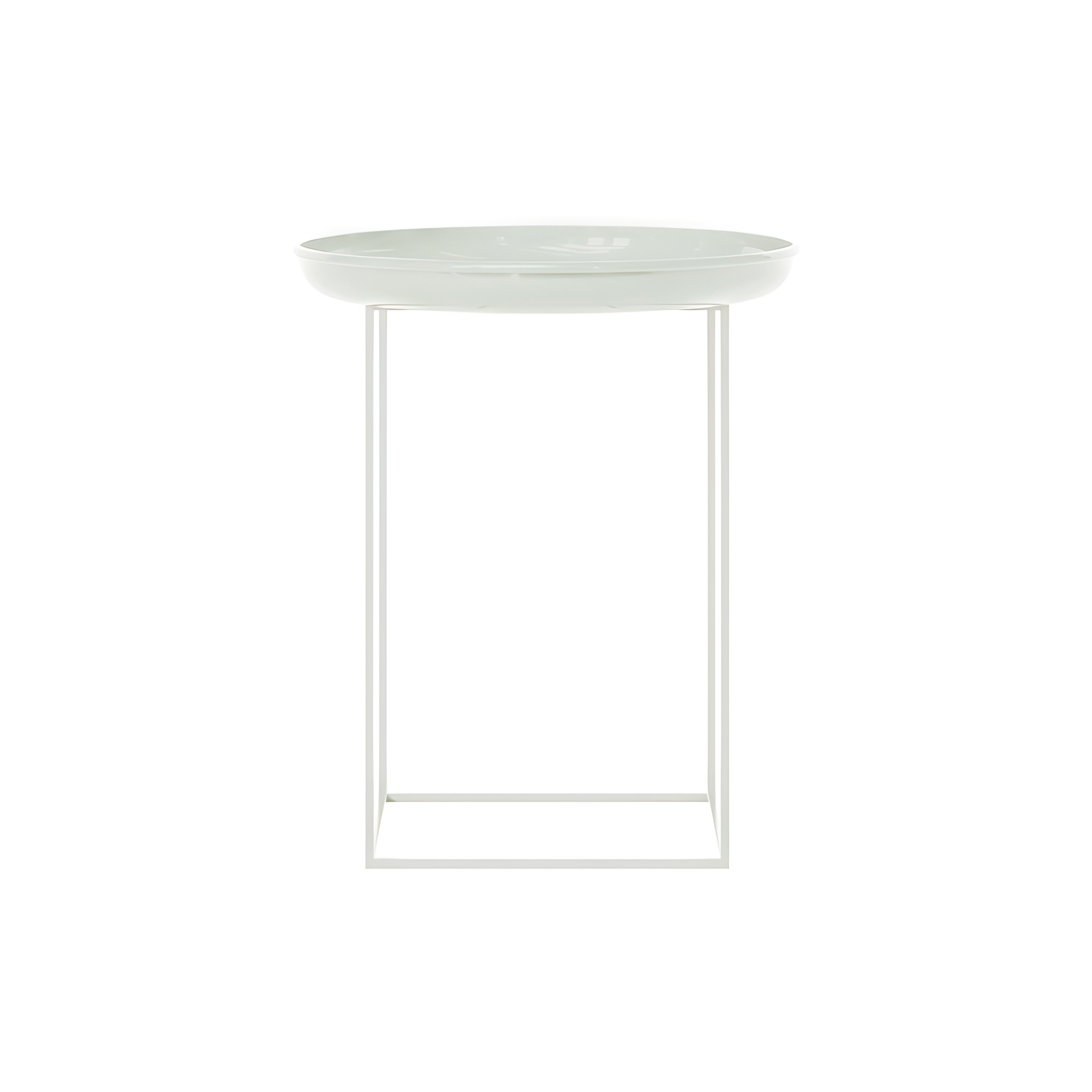 Duke Side Table: Lacquared Mineral