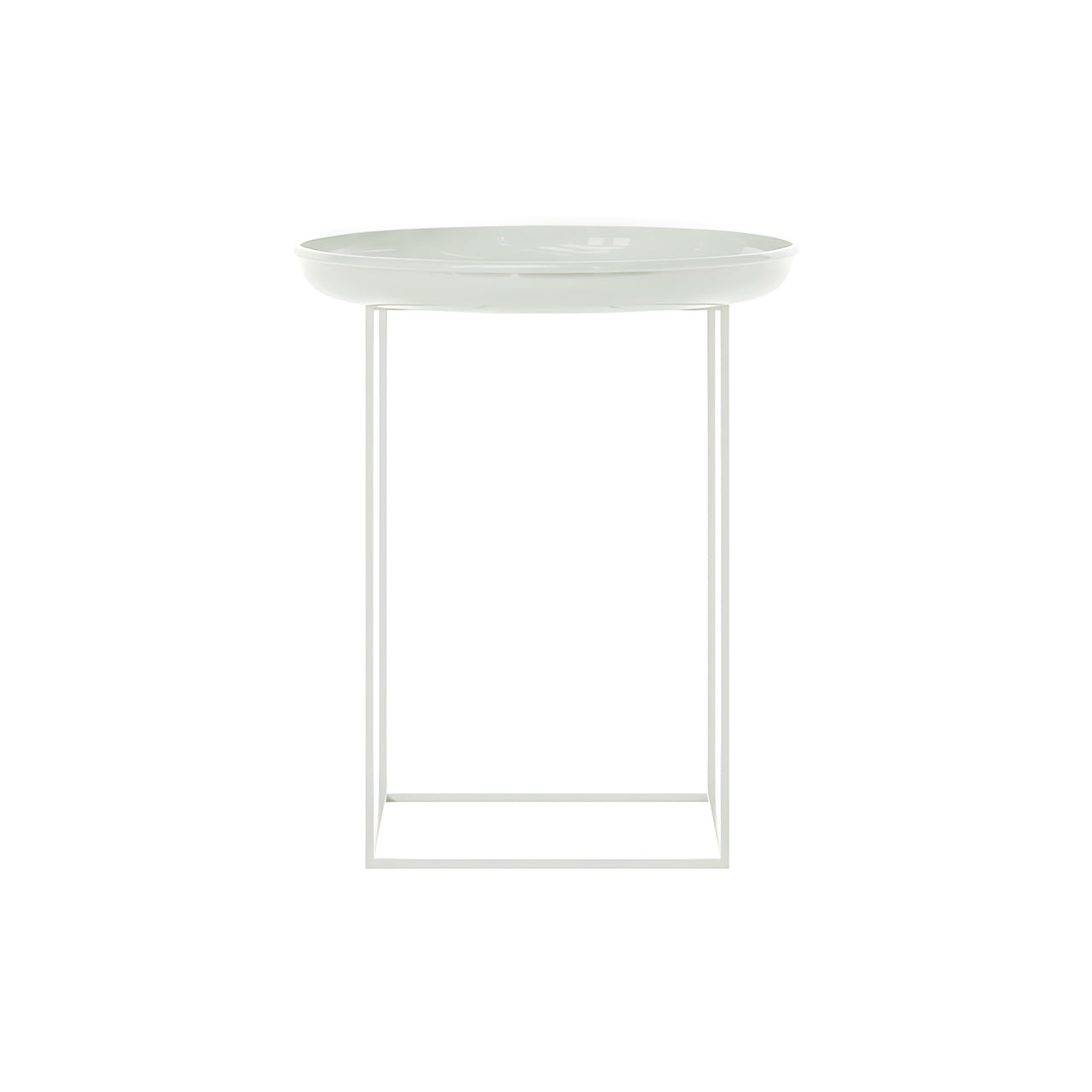 Duke Side Table: Lacquared Mineral