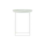 Duke Side Table: Lacquared Mineral