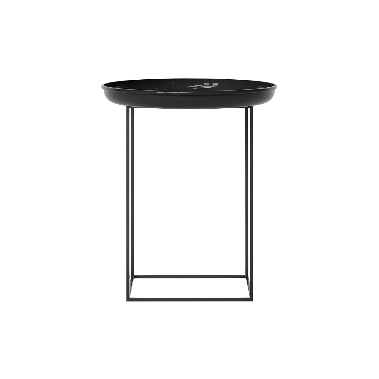 Duke Side Table: Lacquared Obsidian Black