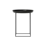 Duke Side Table: Lacquared Obsidian Black