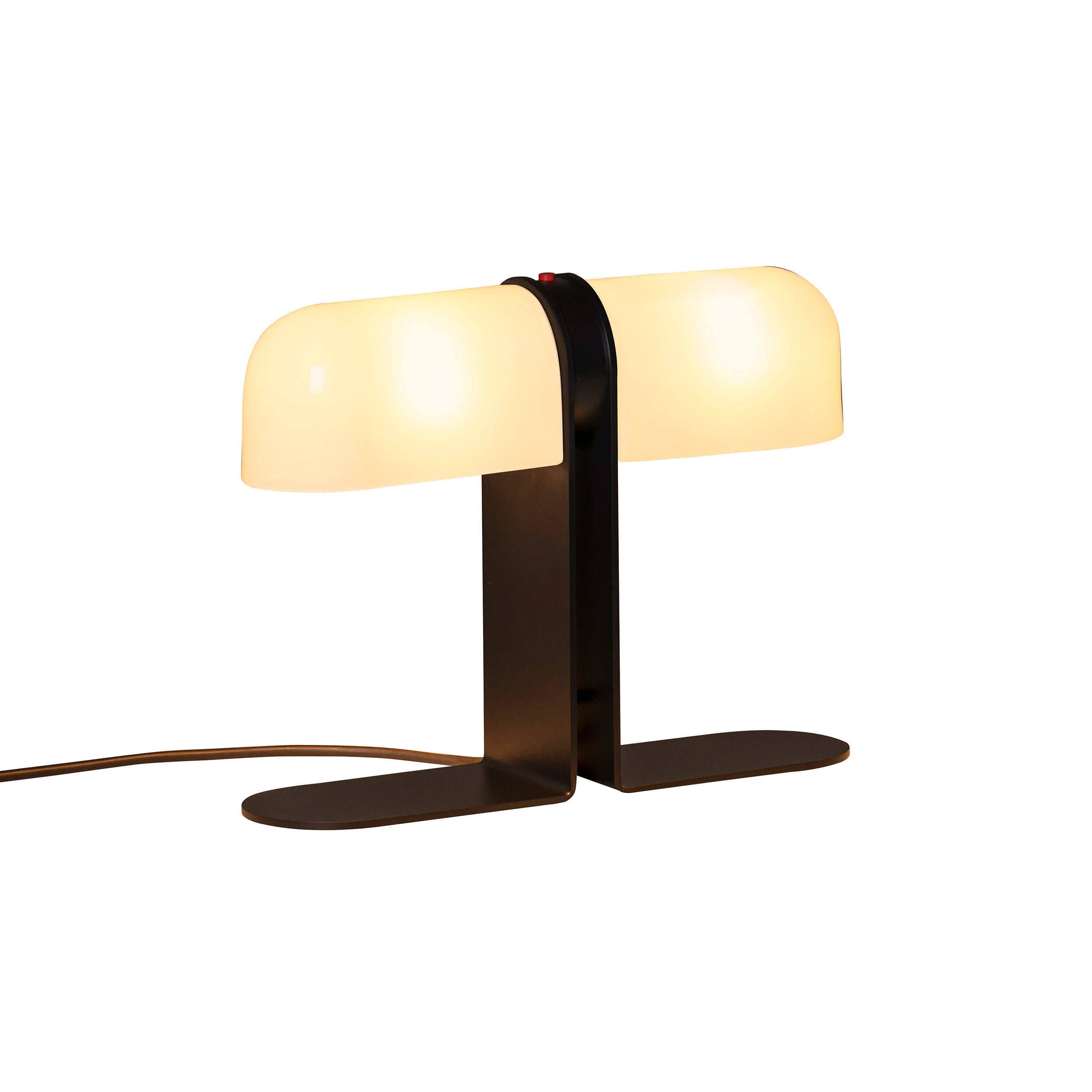 Duo Table Lamp: Translucent White