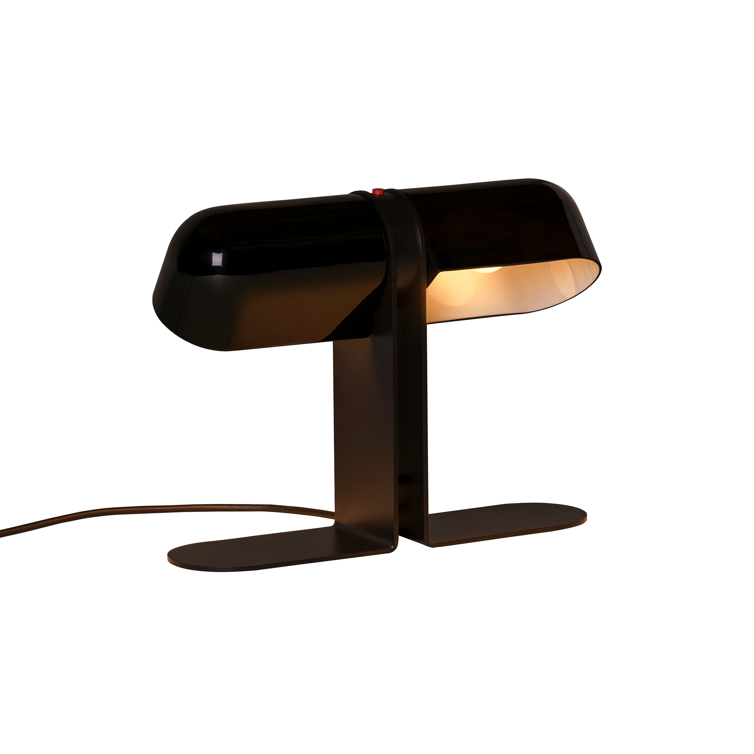 Duo Table Lamp: Opaque Black