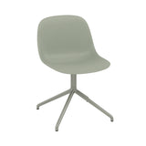 Fiber Side Chair: Swivel Base + Recycled Shell + Dusty Green + Dusty Green