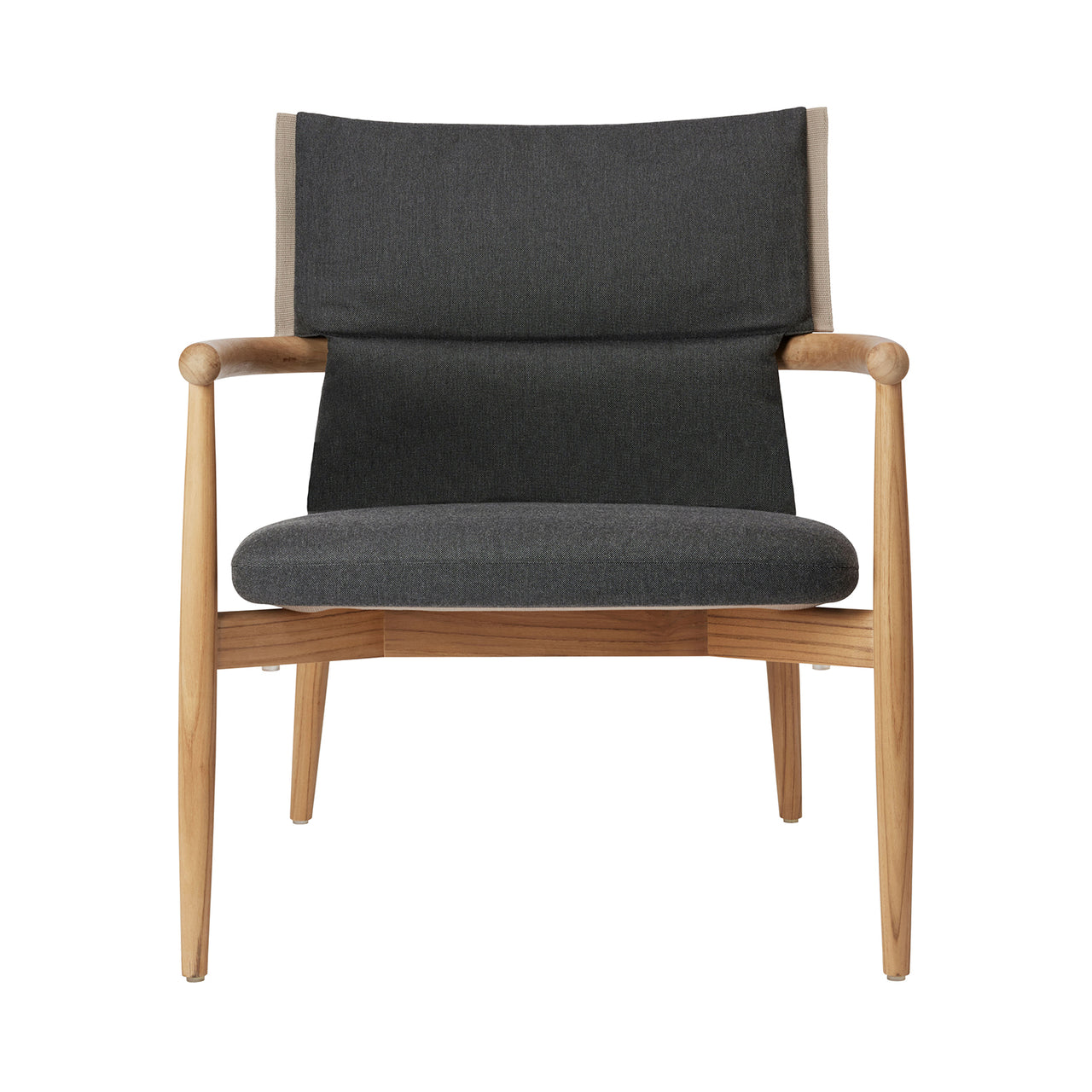 E018 Embrace Outdoor Lounge Chair with Cushion: Panama 1779