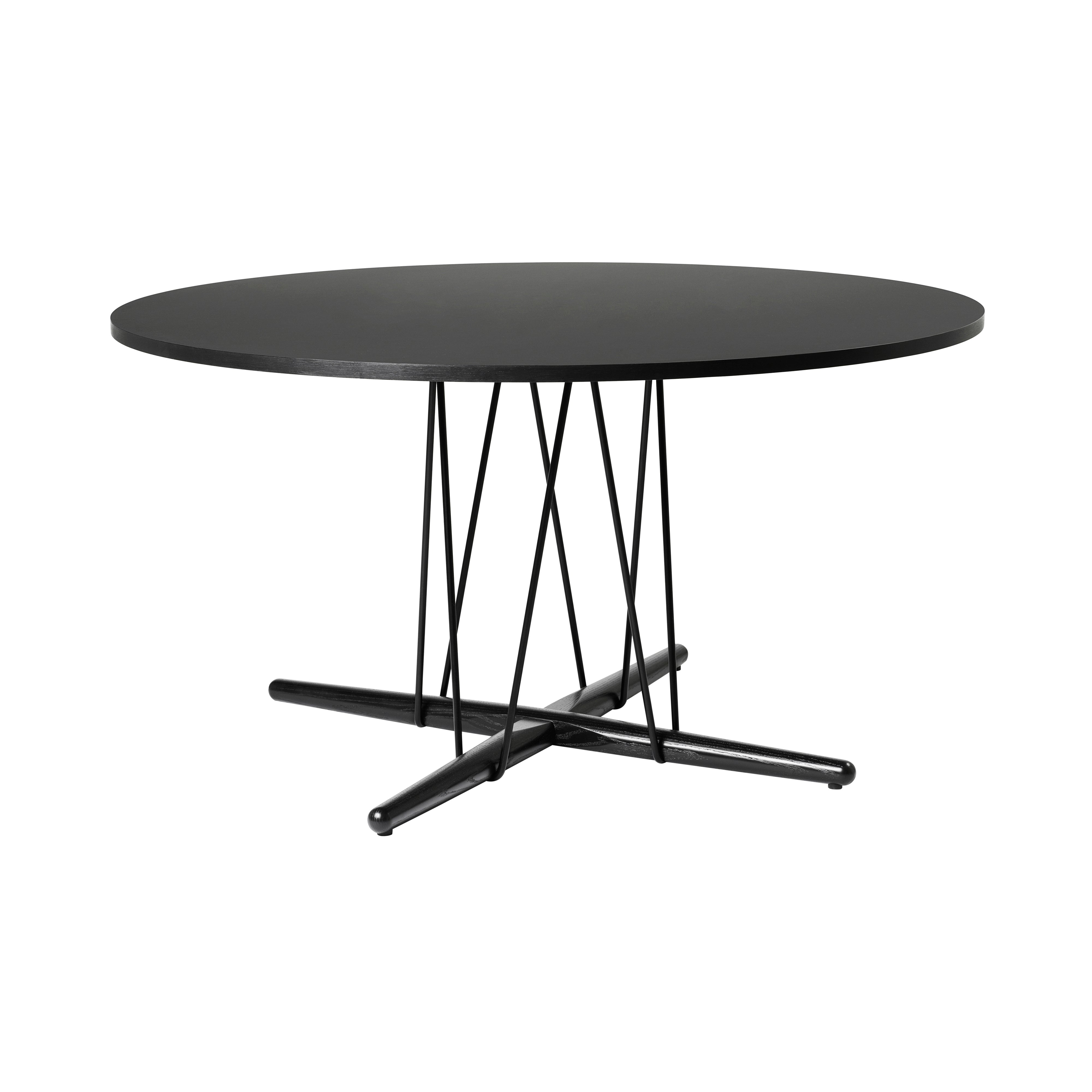 E020 Embrace Table: Black Powder Coated Steel + Large - 54.9