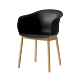Elefy Chair JH30: Wood Base + Black + Oak