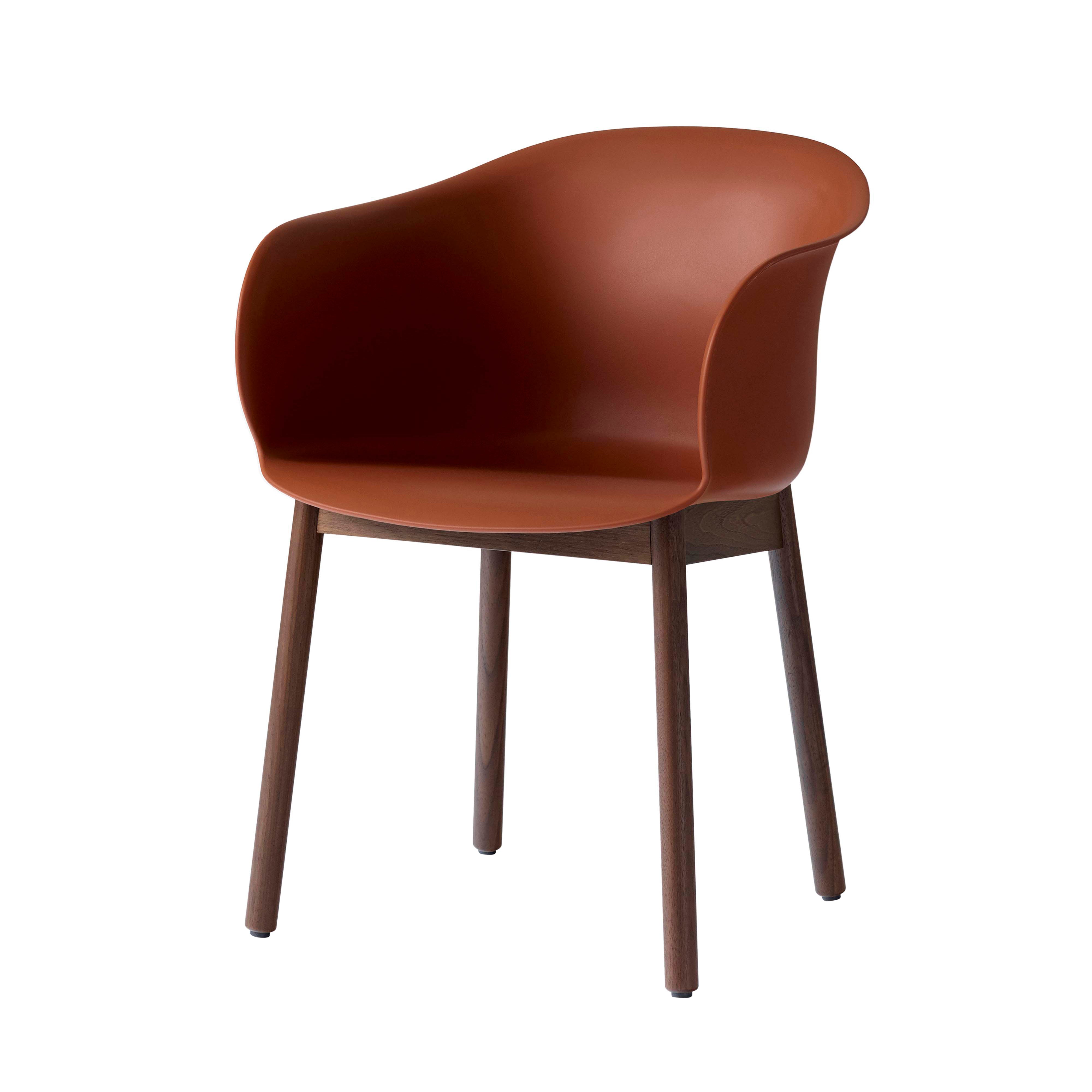 Elefy Chair JH30: Wood Base + Copper Brown + Walnut