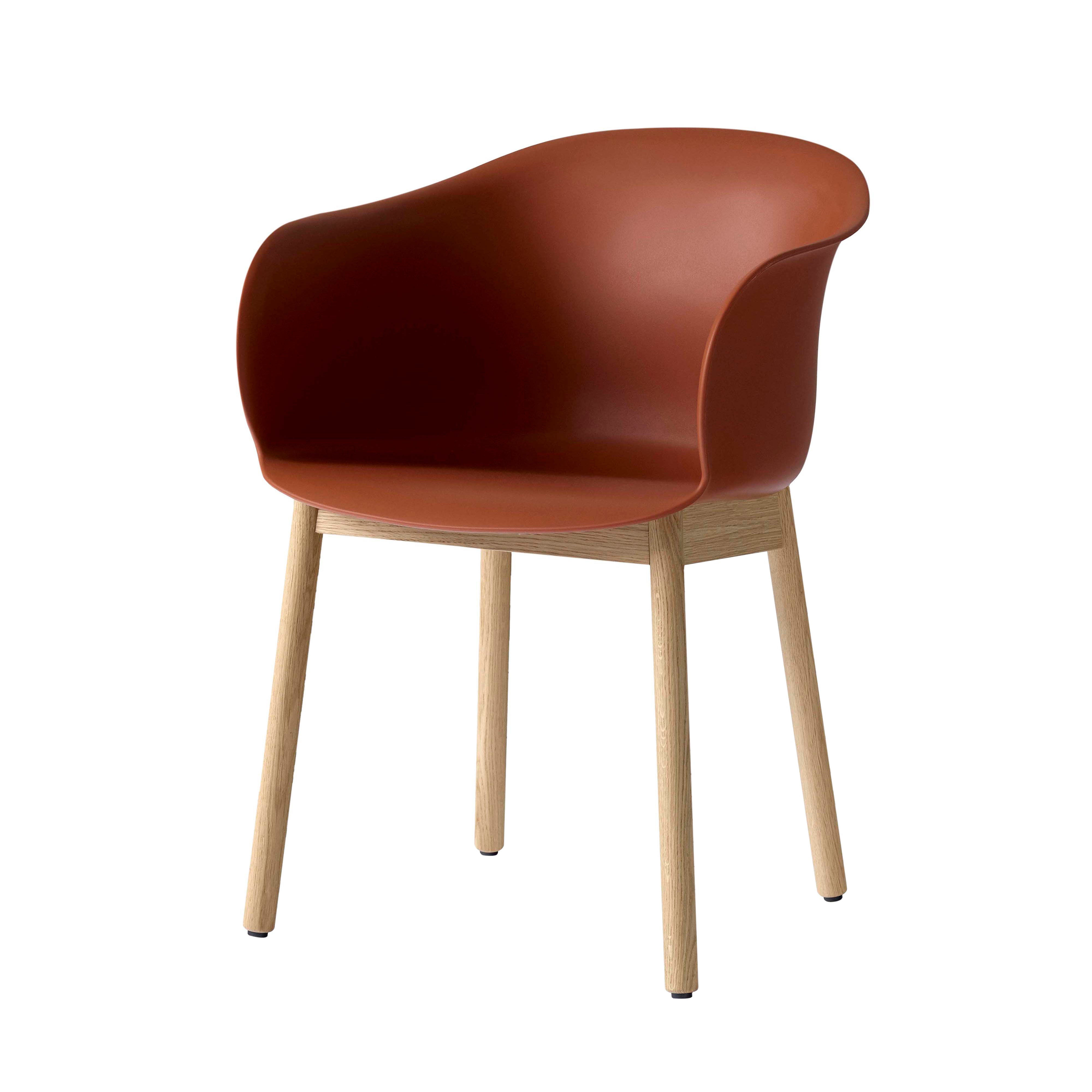 Elefy Chair JH30: Wood Base + Copper Brown + Oak