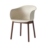 Elefy Chair JH30: Wood Base + Soft Beige + Walnut
