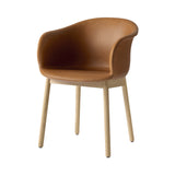 Elefy Chair JH31: Wood Base Upholstered + Oak