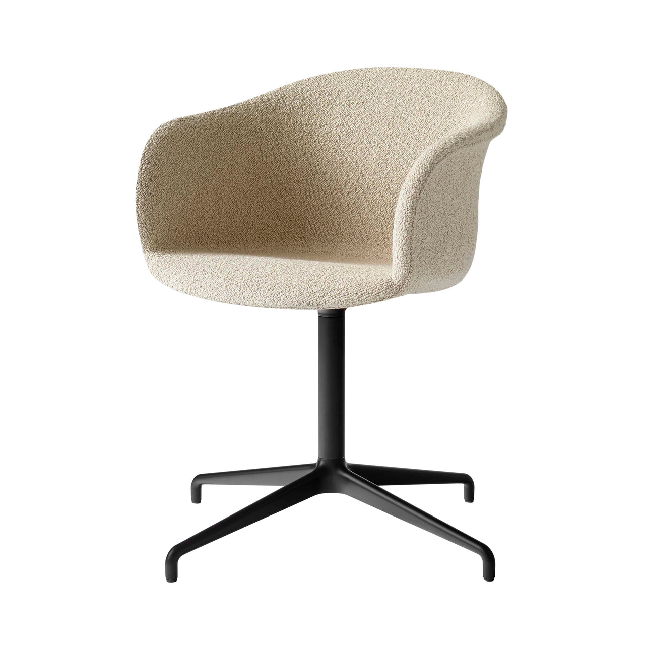 Elefy Chair JH35: Swivel Base + Return + Black