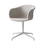 Elefy Chair JH35: Swivel Base + Return + Polished Aluminum