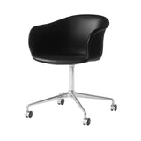 Elefy Chair JH37: Swivel Base + Castors + Polished Aluminum
