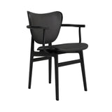 Elephant Armchair: Front Upholstered + Black Oak