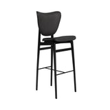 Elephant Bar + Counter Chair: Front Upholstered + Bar + Black Oak