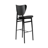Elephant Bar + Counter Chair: Seat Upholstered + Bar + Black Oak