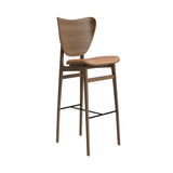 Elephant Bar + Counter Chair: Seat Upholstered + Bar + Light Smoked Oak