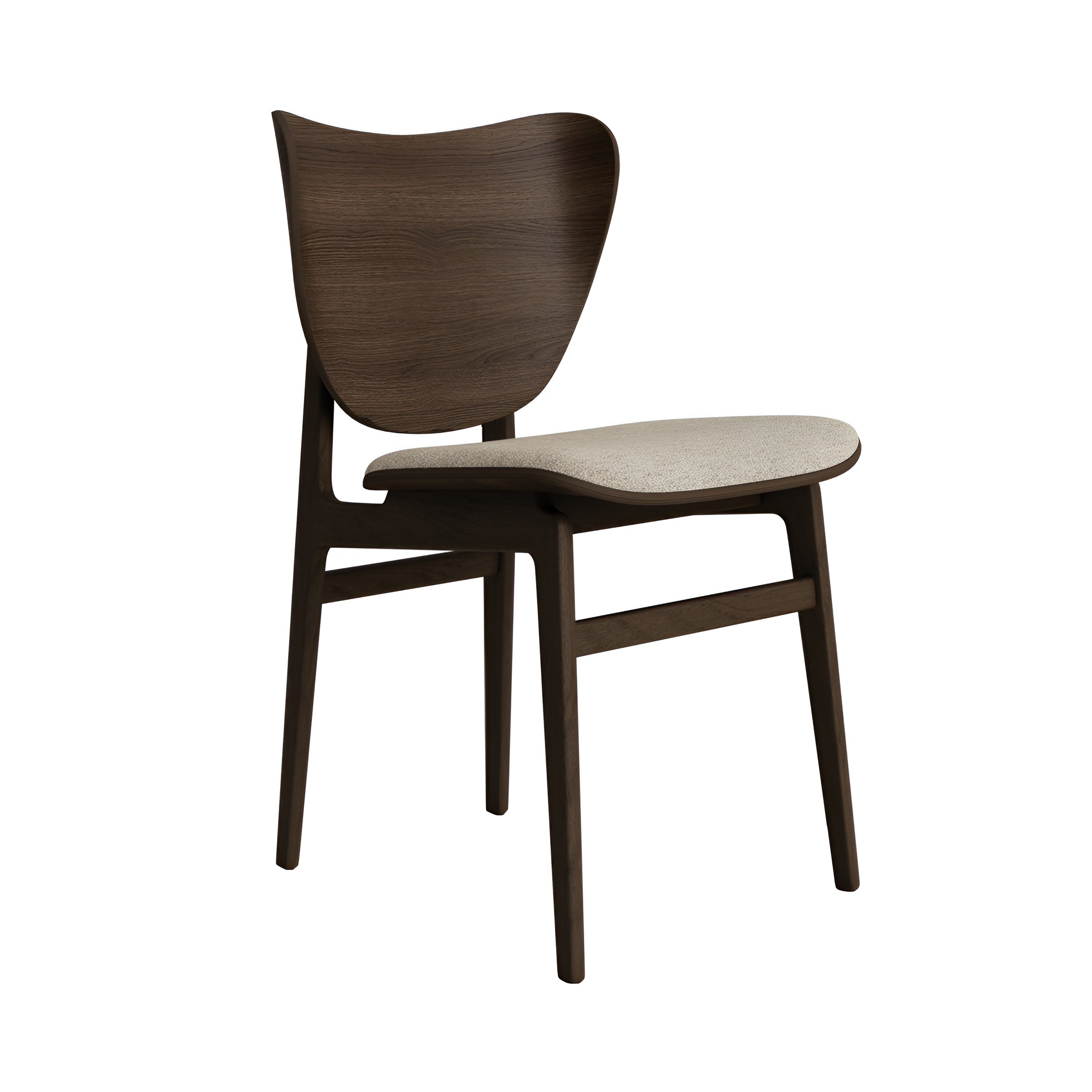 Elephant Chair: Seat Upholstered + Dark Smoked Oak