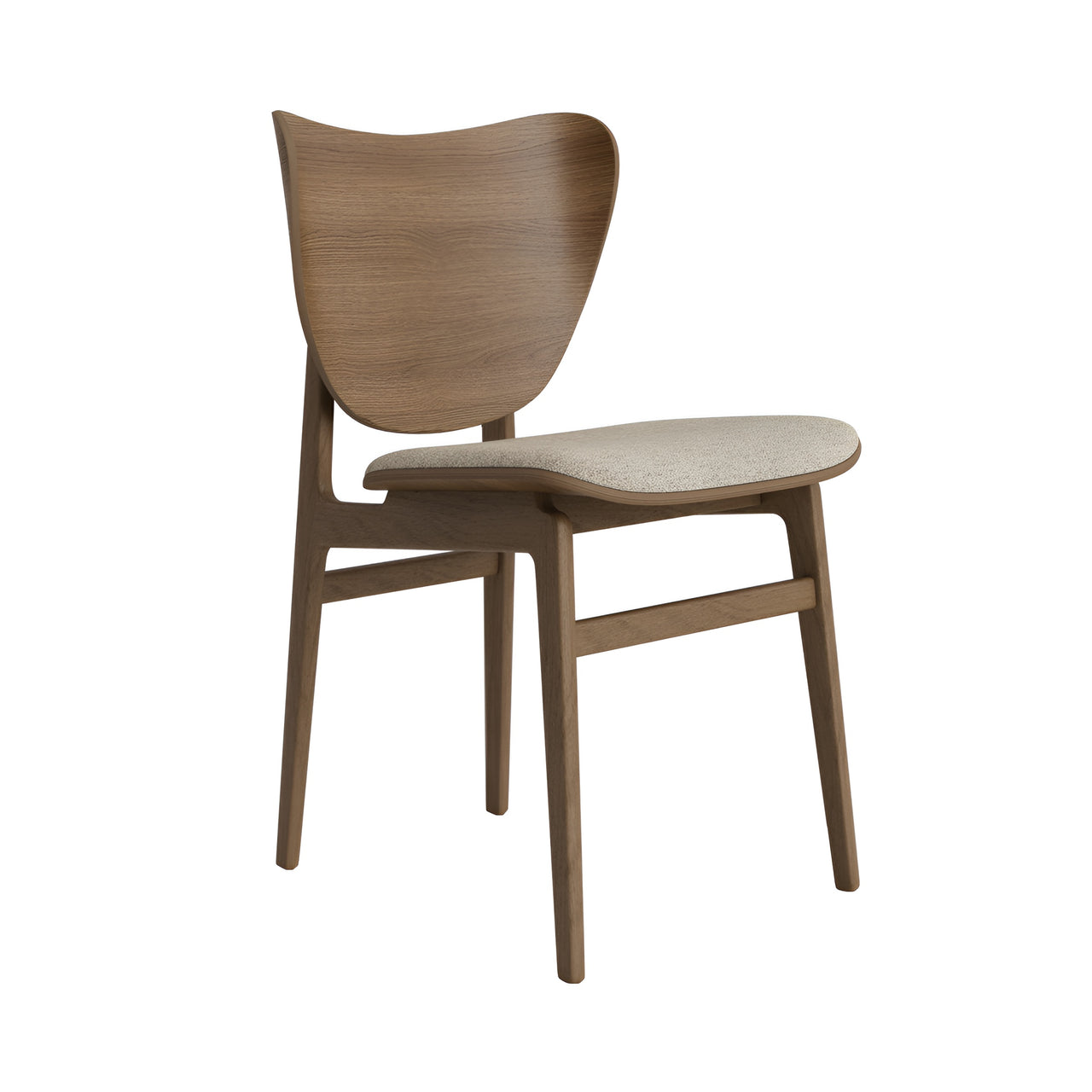 Elephant Chair: Seat Upholstered + Light Smoked Oak
