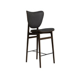 Elephant Bar + Counter Chair: Full Upholstered + Counter + Dark Smoked Oak