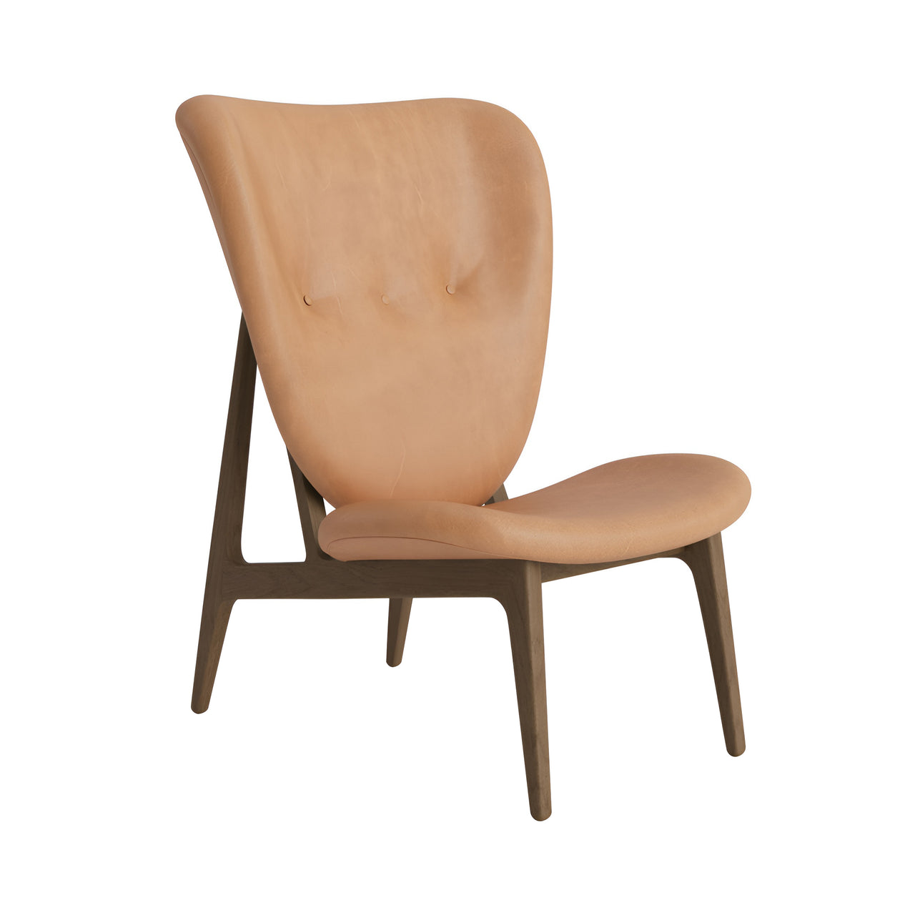 Elephant Lounge Chair: Full Upholstered + Light Smoked Oak