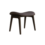 Elephant Ottoman: Front Upholstered + Dark Smoked Oak