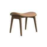 Elephant Ottoman: Front Upholstered + Light Smoked Oak