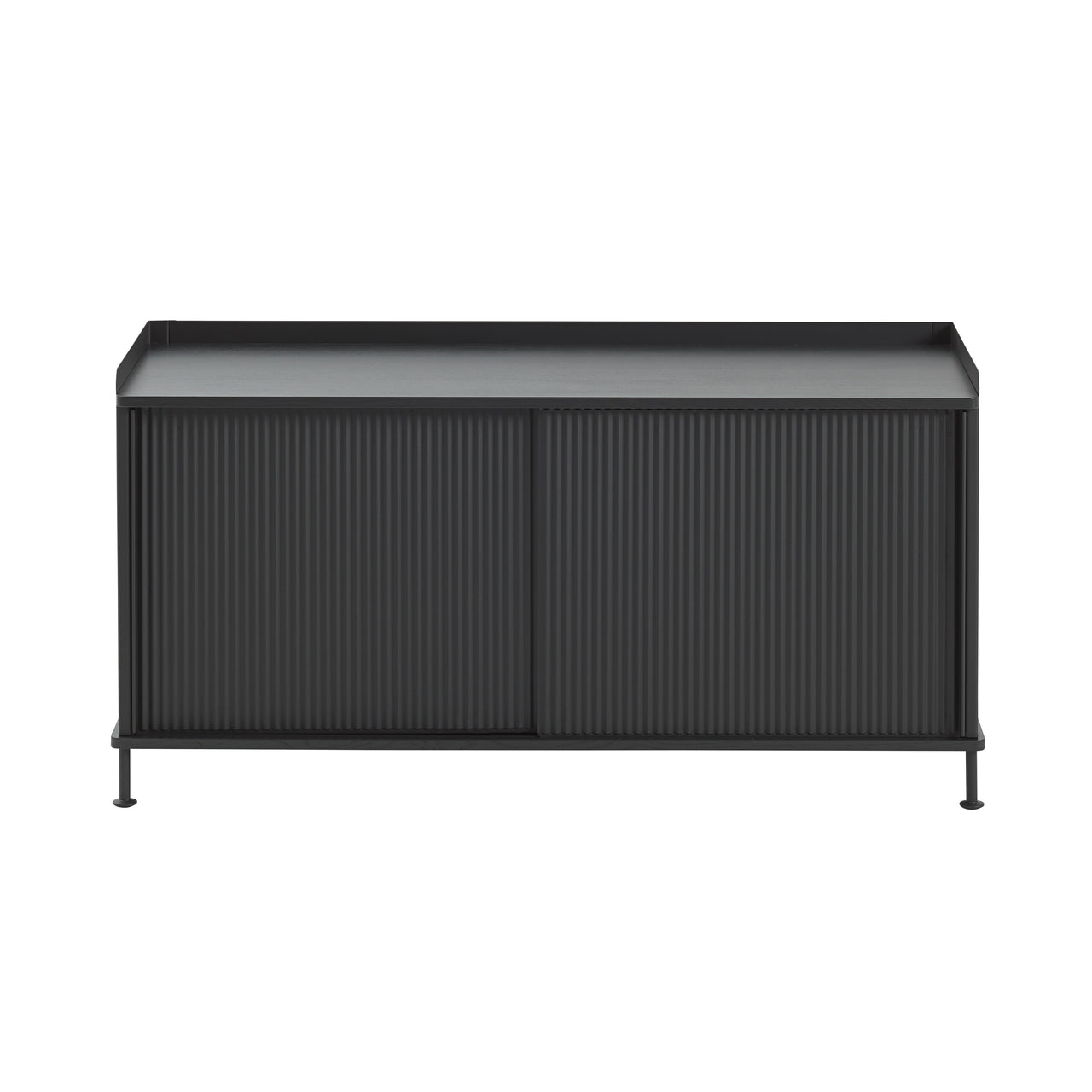 Enfold Sideboard: Black + Anthracite Black