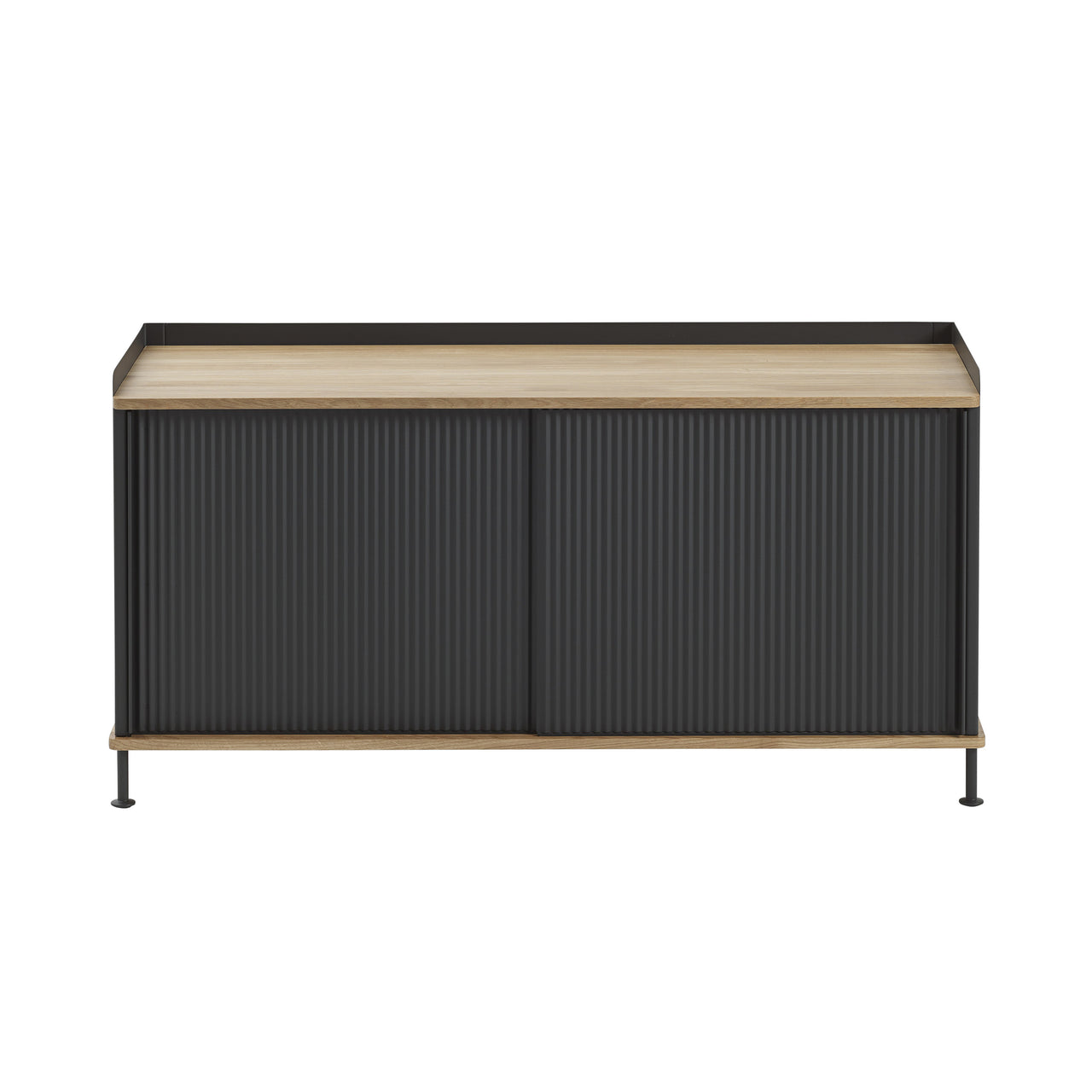 Enfold Sideboard: Oak + Anthracite Black