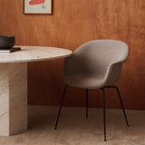 Bat Dining Chair: Conic Base + Fully Upholstered
