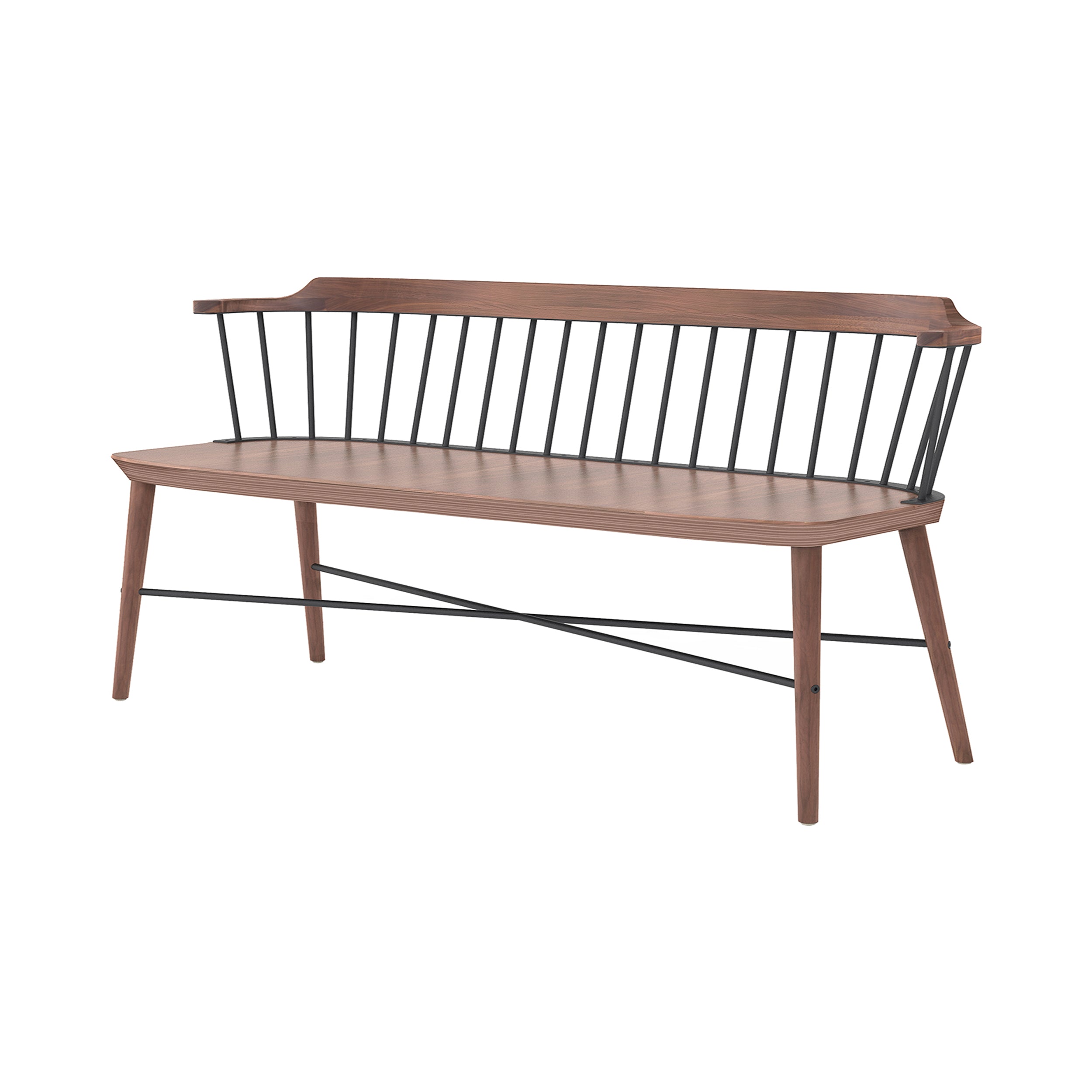 Exchange Chair 2 Seater: Natural Walnut