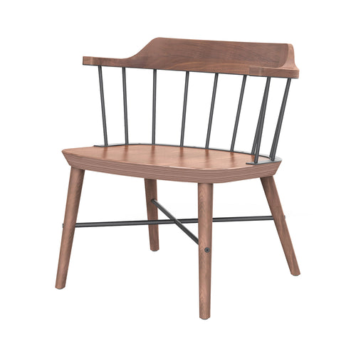 Exchange Lounge Chair: Natural Walnut