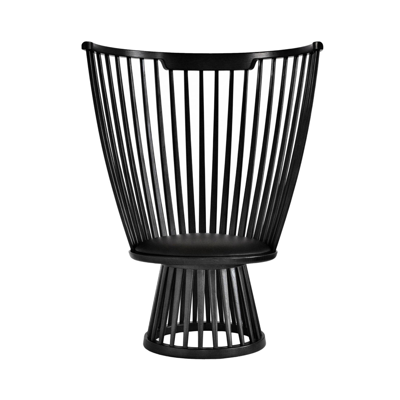 Fan Lounge Chair: Black Birch