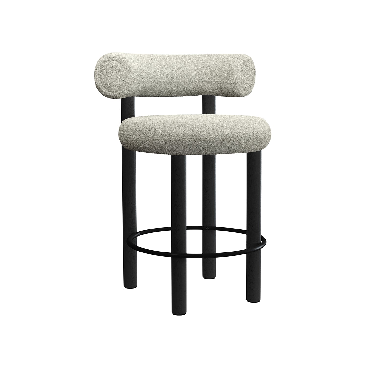 Fat Bar + Counter Stool: Counter + Black Oak