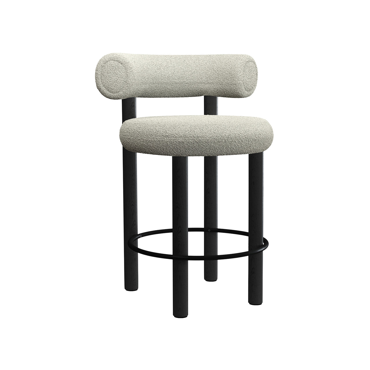 Fat Bar + Counter Stool: Counter + Black Oak