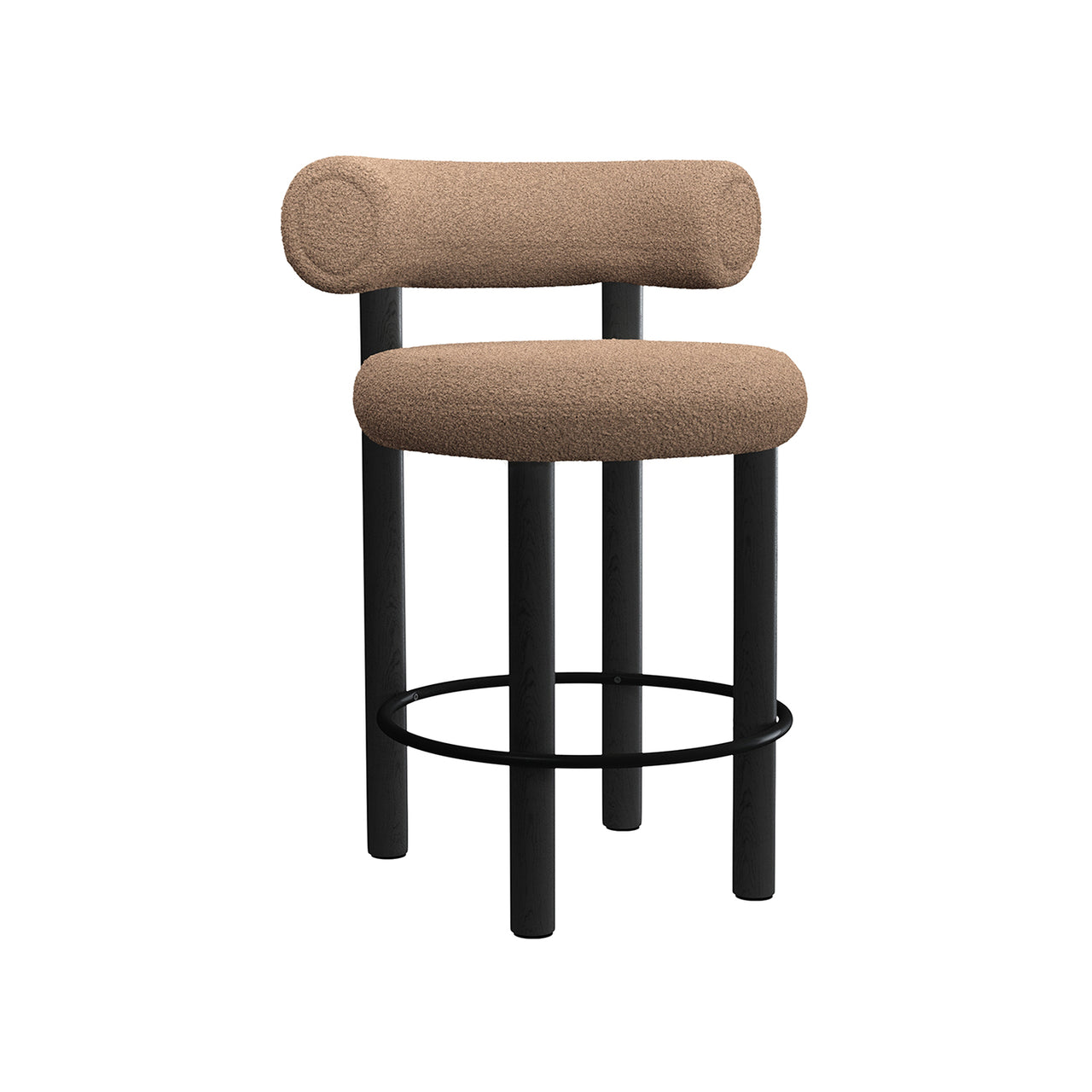 Fat Bar + Counter Stool: Counter + Black Oak